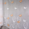 Záclona s farebným motýľovým vzorom 160x300cm - béžová