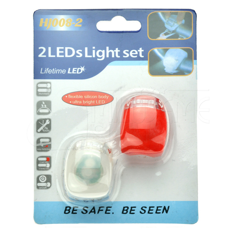2x LED svetlo na bicykel - silikónové 2x LED svetlo na bicykel - silikónové