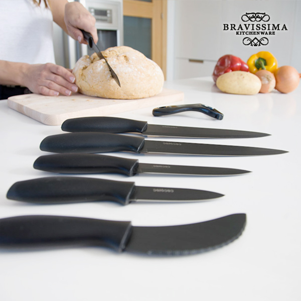 Profesionálne Keramické Nože Bravissima Kitchen Titanium (7 kusov) Profesionálne Keramické Nože Bravissima Kitchen Titanium (7 kusov)