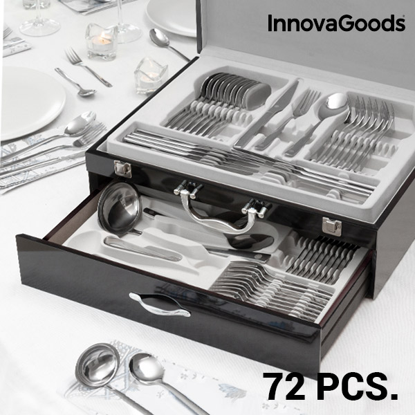 Sada Nerezových Príborov Cook D'Lux InnovaGoods (72 častí) Sada Nerezových Príborov Cook D'Lux InnovaGoods (72 častí)