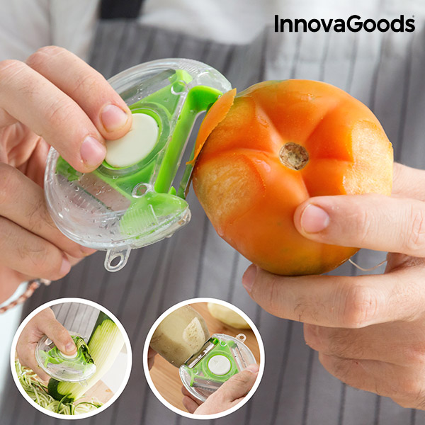 Rotačná Škrabka a Krájač 4 v 1 InnovaGoods Rotačná Škrabka a Krájač 4 v 1 InnovaGoods