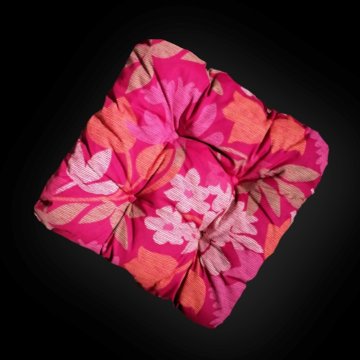Apex Prešívaný sedák Bamberk - Ružové kvety - 1 ks
