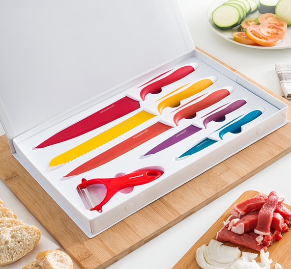 Sada Keramických Nožov so Škrabkou InnovaGoods (6 častí) Sada Keramických Nožov so Škrabkou InnovaGoods (6 častí)