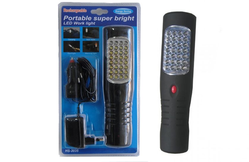 Nabíjacia AKU LED montážna lampa s háčikom a magnetom Nabíjacia AKU LED montážna lampa s háčikom a magnetom