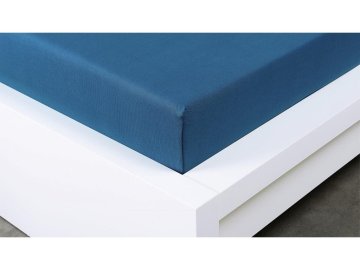 Jersey prestieradlo Exclusive dvojlôžko - tmavo modrá 180x200 cmm