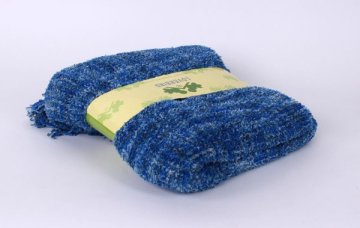 Španielska deka - pléd - modrý melír 130x170cm